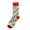 Red, variant on Penkiiy Middle Socks for Men Men Women Fashion Christmas Print Cotton Middle Tube Socks Stockings 1Piece Black Socks