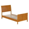 thumbnail image 3 of Valencia Twin XL Low Profile Platform Bed w/Matching Footboard in Light Toffee, 3 of 10