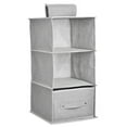thumbnail image 1 of Hanging Shelf Closet Storage Organizer With Removable Drawers, Hanger Clothes, 1 of 5
