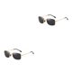 thumbnail image 3 of Sonducket Gafas de sol cuadradas de moda Marco de metal polarizado Gafas plegables a prueba de sol Sombras Visiones nocturnas Viajes de Type1 NO1, 3 of 6