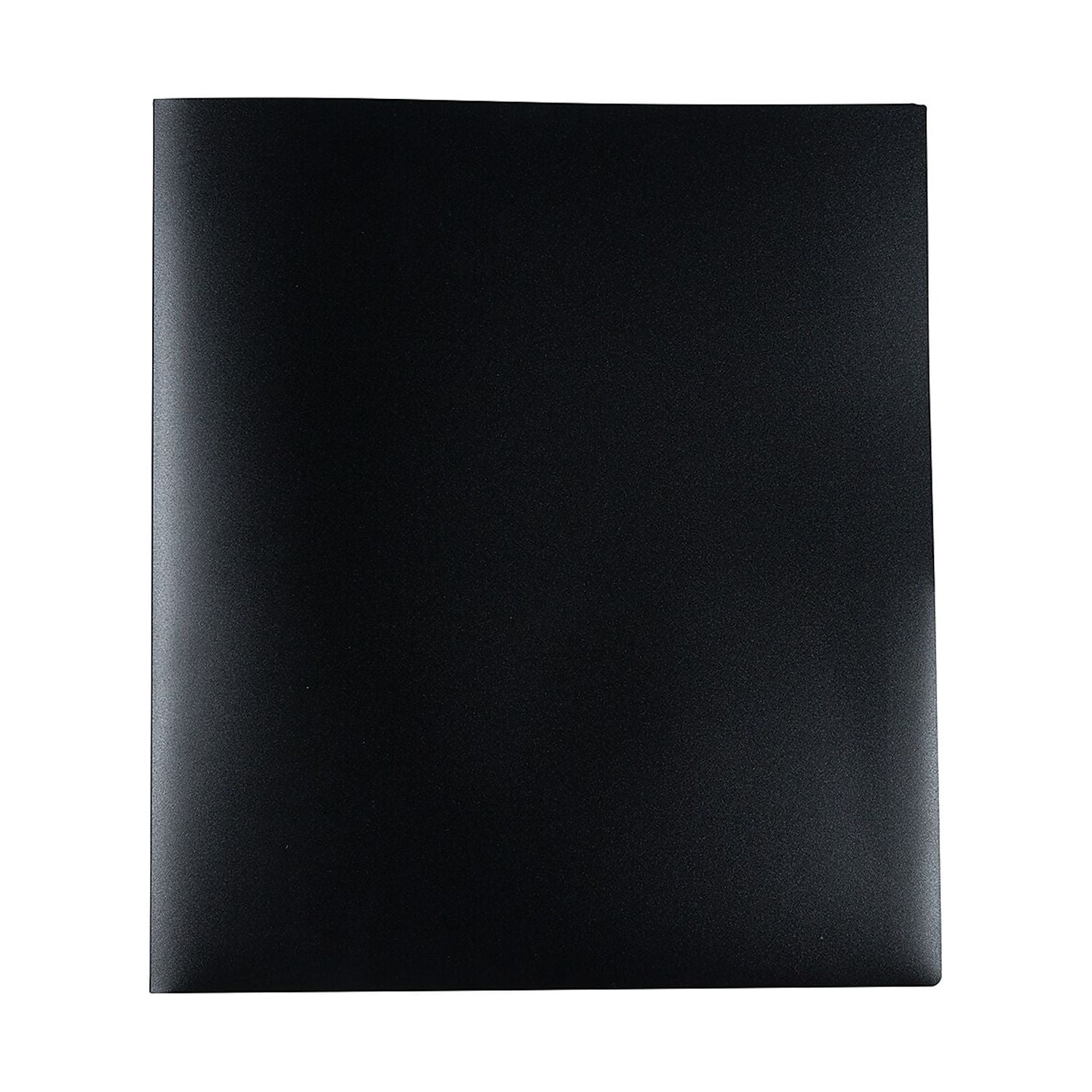 JAM Paper Heavy Duty Plastic Multi Pocket Folders, 10 Pocket Organizer, Black, 3/Pack