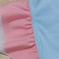 thumbnail image 4 of Girls' Swimsuit with Bow and Short Sleeves for Kids 4-11 Years, Two-Tone Rash Guard One-Piece Swimsuit Set, Quick-Dry Fabric for Pool Beach and Vacation, 4 of 9