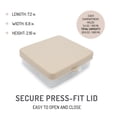 thumbnail image 5 of melii Lunch Snackle Box Food Storage Container – Portable Bento Snack Box with Compartments for Kids & Adults, Ideal for School Lunches, Travel, Road Trips & On-the-Go Snacking - Oatmilk, 5 of 7
