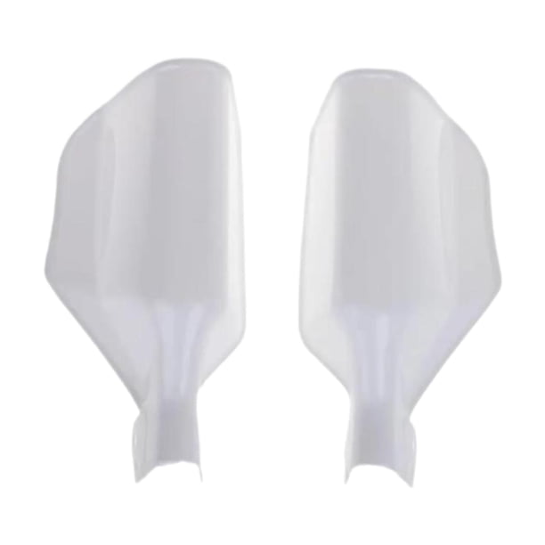 2 protectores de manos para motocicleta, resistentes al viento, reemplazan el componente del parabrisas y protegen las manos. Blanco
