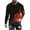 Orange, variant on WREESH Men's Fashion T-Shirts Casual Gradient Printing Round Neck Pullover T-Shirt Long Sleeve Tops Workout Tops Green
