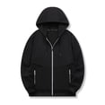 thumbnail image 2 of Vedolay Mens Hoodies 2023 Casual Long Sleeve Round Neck Sweatshirts Black,L, 2 of 5