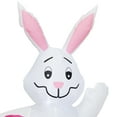 thumbnail image 6 of Northlight Inflatable Lighted Easter Bunny with Egg Car Outdoor Decoration - 4', 6 of 7