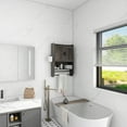 thumbnail image 5 of Pusnapku 21" Bathroom Cabinet Wall Mounted, over The Toilet Storage with Towel Bar, Paper Holder, Wood Hanging Medicine Cabinet with Adjustable Shelf, 5 of 9