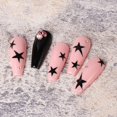 thumbnail image 3 of 7 hojas de pegatinas 3D para decoración de uñas con forma de estrella, autoadhesivas, para mujeres y niñas, varios colores, 10,5 x 8 cm, 3 of 5
