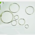 thumbnail image 4 of LOVIVER 100PCS Nickel-Plated Thick Metal Book Loose Leaf Binder Rings Clip 1.5 Inch, 4 of 8
