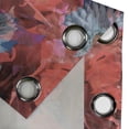 thumbnail image 4 of Ambesonne Grommet Curtain, , 50"x84", Dark Coral Almond Green, 4 of 5