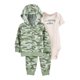 thumbnail image 1 of Set 3pzs c/cardigan Carter's Child of Mine Verde Estampado Camuflajeado 0-3M, 1 of 4