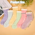 thumbnail image 2 of Bocaoying 6 Pairs Non Slip Socks for Womens with Grips, Anti Skid Fuzzy Hospital Slipper Socks Warm Winter Cozy Fluffy Soft Fleece Socks, 2 of 7