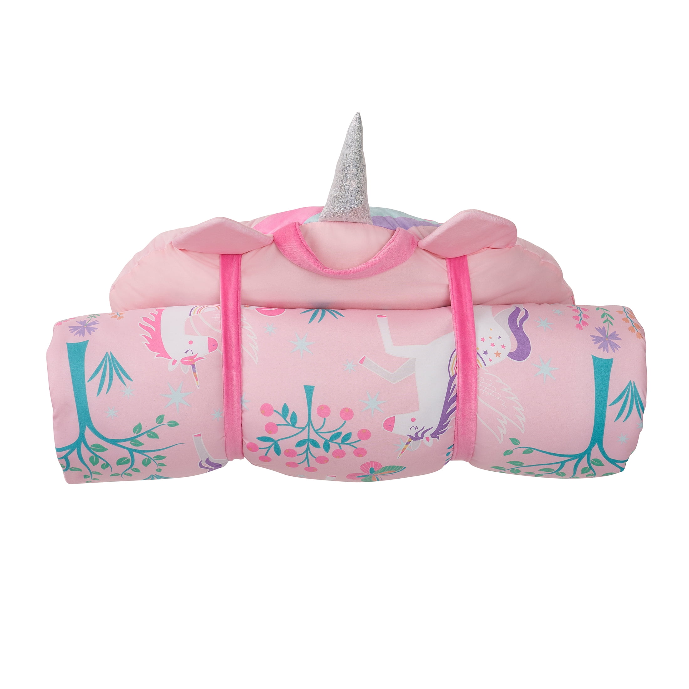 Your Zone Pink Unicorn Glow in the Dark Child's Nap Mat, 24" x 70"