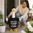 thumbnail image 6 of Aurorax Fall Winter Porch Goose Outfit 19 inch,Goose Clothes for Cement Goose Porch Goose 23"/17",Baseball All the Season Black Porch Goose Accessories for Garden Outdoor Lawn, 6 of 6
