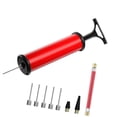 thumbnail image 2 of S SERENABLE Ball Pump Set 20cm Supplies Inflating Hand Pump for Soccer Volleyball Sports Red, 2 of 9