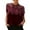Wine, variant on FNFYFH Velvet Shirts for Women Vintage Embroidery Velour Cropped Peplum Top Lace Short Sleeve Holiday Party T-Shirt Winter Clothes