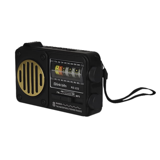 Bocina Bluetooth Portátil LINK BITS RD-222 con Radio AM/FM y Carga Solar