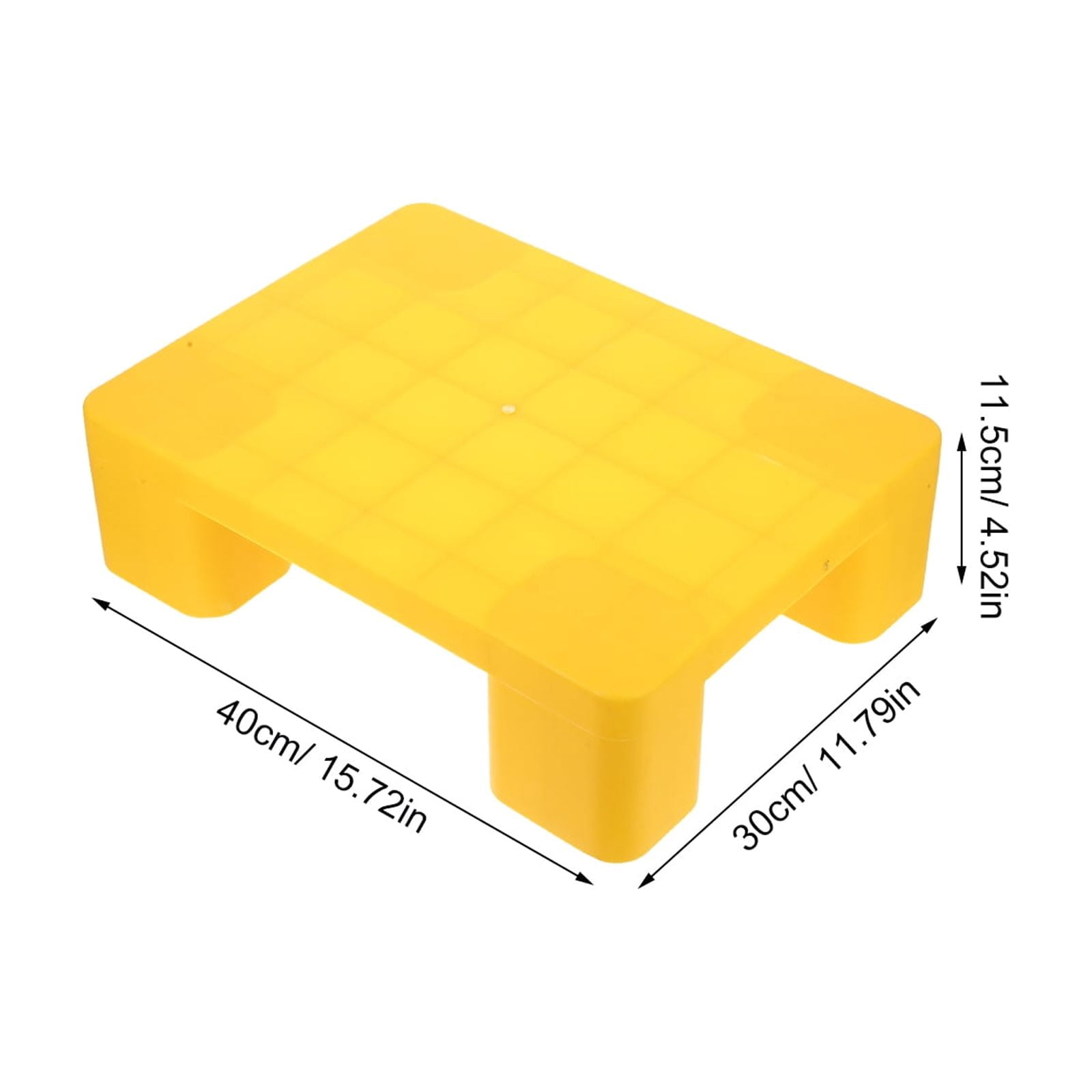 ELAYARD Heavy Load Yellow Plastic Storage Pallet Durable Waterproof Pad for Basement and Rack Storage