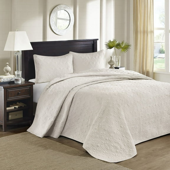 Bedding Sets, Reversible Bedspread Set Cream Queen, Bed Sets, Comforter Sets,