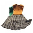 thumbnail image 4 of Children Girls Casual Summer Sleeveless Vest Tops T-shirt+Print Skirts Suits Costume Set,2-7T, 4 of 4