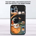 thumbnail image 1 of Funda bonita de astronauta estrella para Apple iPhone 11 13 12 14 Pro 7 XR X XS Max 8 6 6S Plus 5 5S SE 2020 13Pro, funda negra para teléfono, Capa 14 Tan Jianjun unisex, 1 of 2