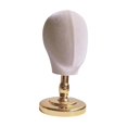 thumbnail image 1 of Soporte para cabeza de pelucas jinwen Soporte para sombrero con soporte de exhibición para sombrero dorado, 1 of 8