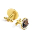 thumbnail image 3 of Floral Animal Men's Cufflink Set for Dress Shirts in Stainless Steel for Formal Occasions, 3 of 6