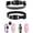 Black1, variant on Mumup 1Pack Suede Breakaway Cat Collar with Sparkling Rhinestones & Bell - Soft Adjustable Safe Release Kitten CollaCats