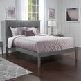 thumbnail image 1 of Nantucket Queen Solid Wood Platform Bed in Grey, 1 of 10