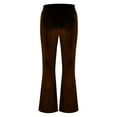 thumbnail image 7 of Mifsaly Velvet Flare Pants for Women High Waisted Pant formal Business Comfy Velour Work Trousers Going Out Spring Summer Outfits with Pockets, 7 of 7
