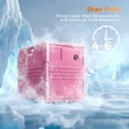 thumbnail image 5 of CAMMOO 82QT Heavy Duty Cooler Chest & Insulated Food Carrier with Wheels, Front-Loading Catering Hot Box Food Warmer for 5 Full-Size Pans (NOT Included), Pink, 5 of 9
