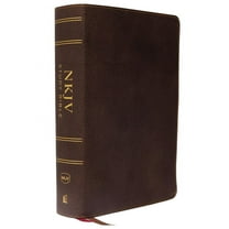 NKJV Study Bible, Premium Calfskin Leather, Brown, Full-Color, Red Letter Edition, Indexed, Comfort Print: The Complete , (Hardcover)