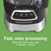 Hamilton Beach 10 Cup Food Processor and Chopper with Stack & Snap Design and Extra Large Chute, Black
