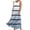 Blue, variant on Giftesty Summer Dresses for Women New Women's Sleeveless Cotton and Linen Round Neck Printed Long Dress