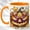 Orange, variant on Jack O Lantern Coffee Mug, Autumn Pumpkin Mug, Ceramic 11 oz