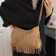 thumbnail image 4 of CAIXIA Crossbody Bags For Women Travel Womens Retro Fringe Studded Fashion Messenger Crossbody Bag, Casual Versatile Shoulder Purse For Daily Use, 4 of 8