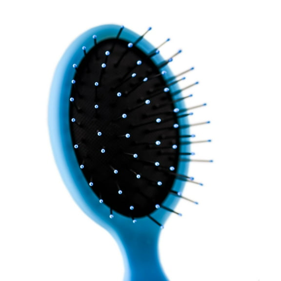 Color : Blue , The Wet Brush Squirts Detangling Shower Mini Brush - Pack of 1 with SLEEKSHOP Teasing Comb