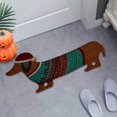 thumbnail image 5 of TAKTUK Dachshund Gifts Door Mat Funny Dogs Theme Doormat For Entrance Way Welcome Mat With Slip Back Kitchen Rugs Home Decor, 5 of 7