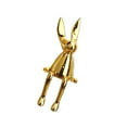 thumbnail image 1 of Baohd Sitting Rabbit Ornament Bunny Figurine for Bookshelf Living Room Bedroom Golden L, 1 of 9