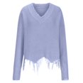 thumbnail image 6 of Winter Fall Women Long Sleeve Knitted Sweater Casual Loose V Neck Pullover Sweater Jumper Top Casual Loose Sweater, 6 of 9