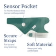 thumbnail image 2 of Owlet SKS6L21BBYH Fabric Accessory Socks for Smart Sock 3 (Deep Sea Green), 2 of 6