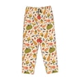 thumbnail image 4 of Daiia Fall Pumpkin Women's Sleep Pant with Pockets and Drawstring,Pajama Pants-Large, 4 of 9
