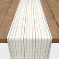 thumbnail image 3 of Creative Products Taupe Dot 16x90 Cotton Twill Table Runner, 3 of 3