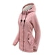 thumbnail image 4 of Parkas de manga larga para mujer, chaqueta lisa de otoño e invierno, de manga larga, con espalda descubierta, cárdigan con capucha, abrigo abrigado con bolsillos, tops, abrigo para mujer, 4 of 5