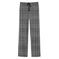 thumbnail image 4 of talentlend Plaid Pajama Pants for Men Drawstring Lounge Pant Soft Sleepwear Elastic Waist Bottoms with Pockets, 4 of 7