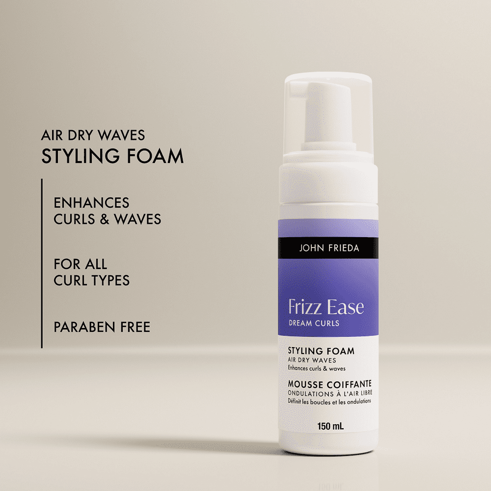 John Frieda Frizz Ease Dream Curls Air Dry Waves Styling Foam