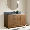 thumbnail image 2 of Vanity Art 60" Single Bathroom Vanity with Sink, Freestanding Bath Storage Cabinet with Black Limestone Top, 2 of 8