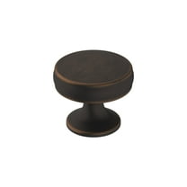 Amerock Renown 1-1/4 inch (32mm) Diameter Oil-Rubbed Bronze Cabinet Knob, 5 Pack