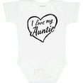 thumbnail image 3 of Inktastic I Love My Auntie in Black Chalk Heart Boys or Girls Baby Bodysuit, 3 of 5